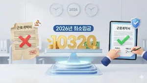 최저시급 인상 근로계약서