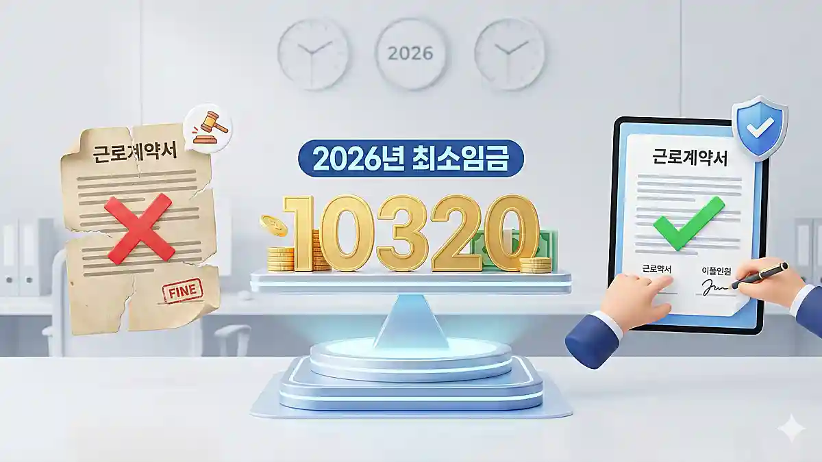 최저시급 인상 근로계약서