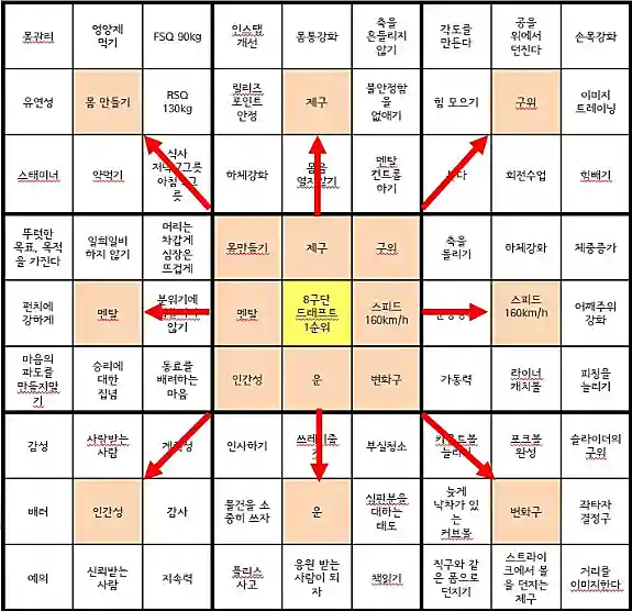 오타니 쇼헤이의 만다라트