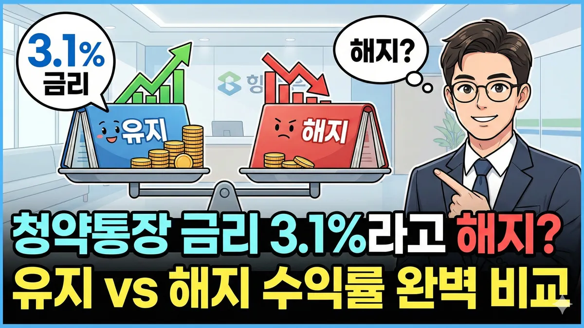 청약통장 유지 vs 해지