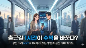 장전 거래 NXT 주문 방법