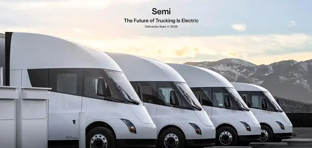 테슬라 세미트럭 4대