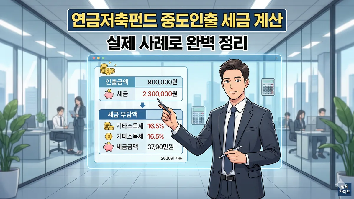 연금저축펀드 중도인출 세금