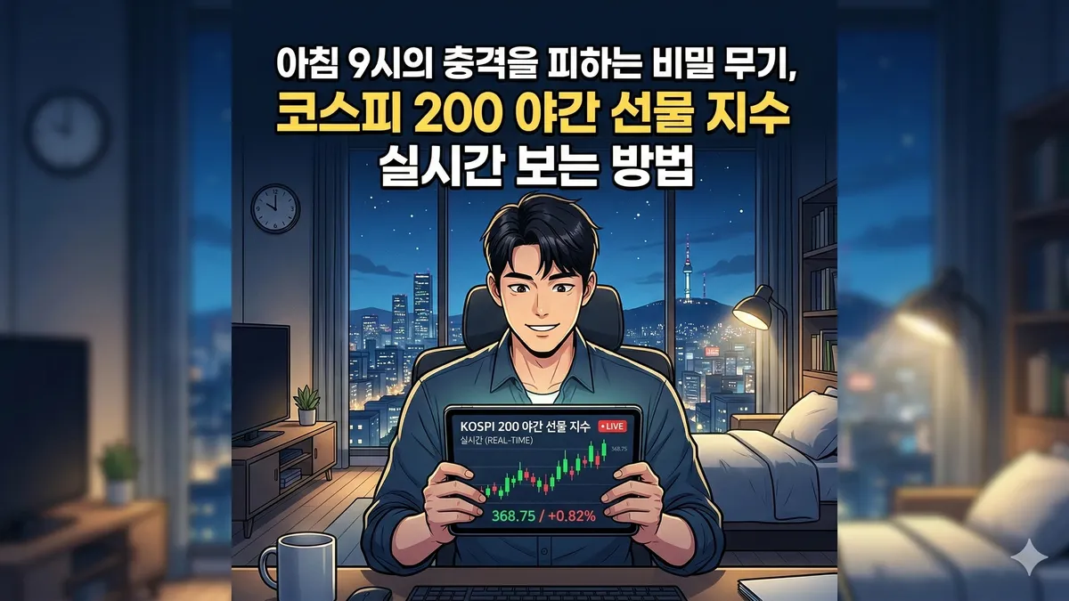 코스피 200 야간 선물 지수 보는 법