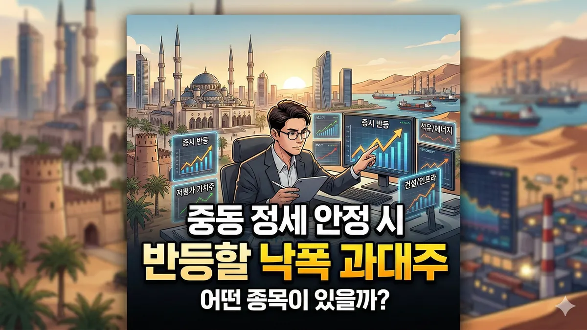 중동 장세 낙폭 과대주