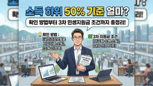 소득 하위 50% 기준
