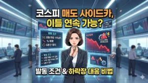 코스피 매도 사이드카