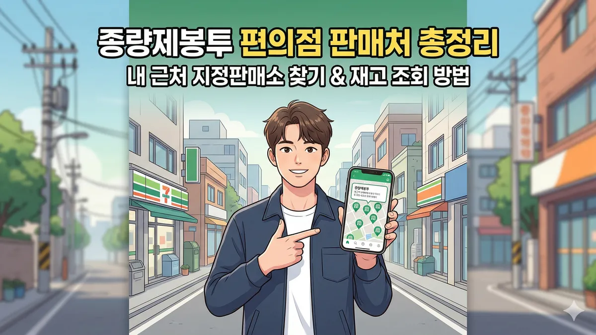 종량제봉투 편의점 판매처 총정리