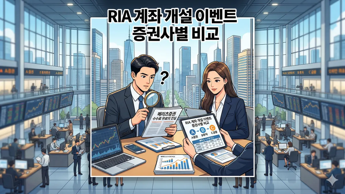 RIA 계좌 개설 이벤트 비교