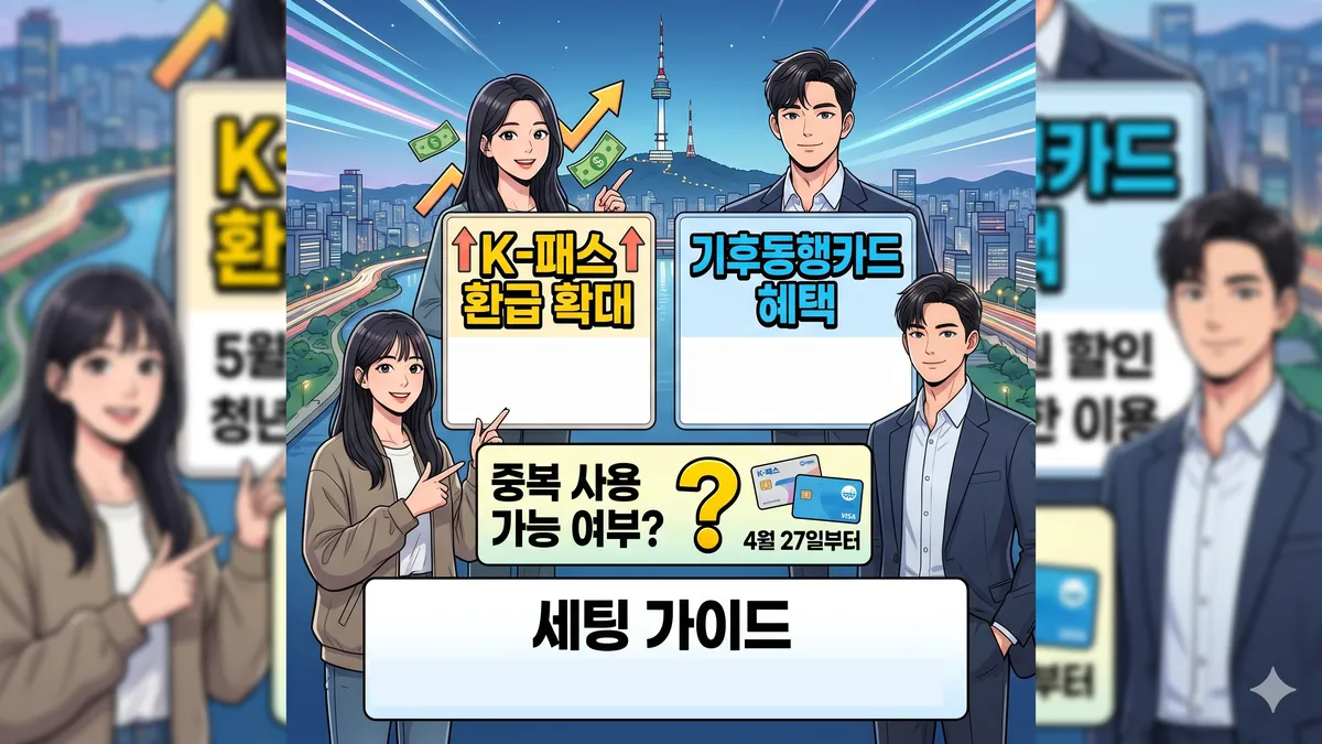 K패스 기후동행카드 비교