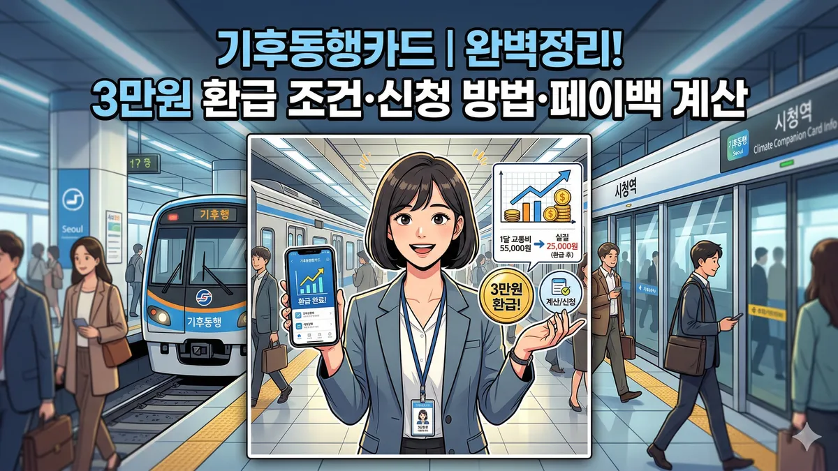 기후동행카드 3만원 환급