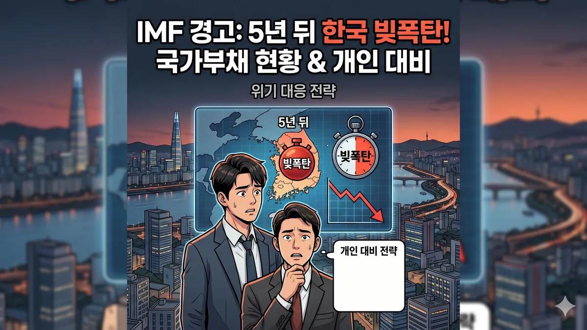 IMF 경고, 5년 뒤 한국 빚폭탄