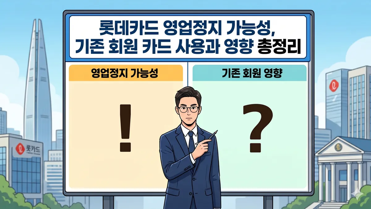 롯데카드 영업정지