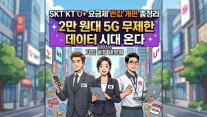 SKT KT LG 요금제 반값 개편