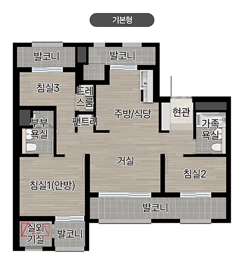 라클라체자이드파인 평면도 (출처: 홈페이지)