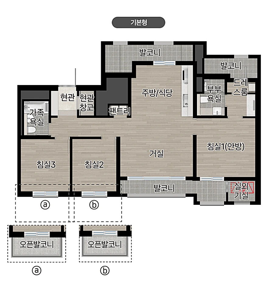 라클라체자이드파인 평면도 (출처: 홈페이지)