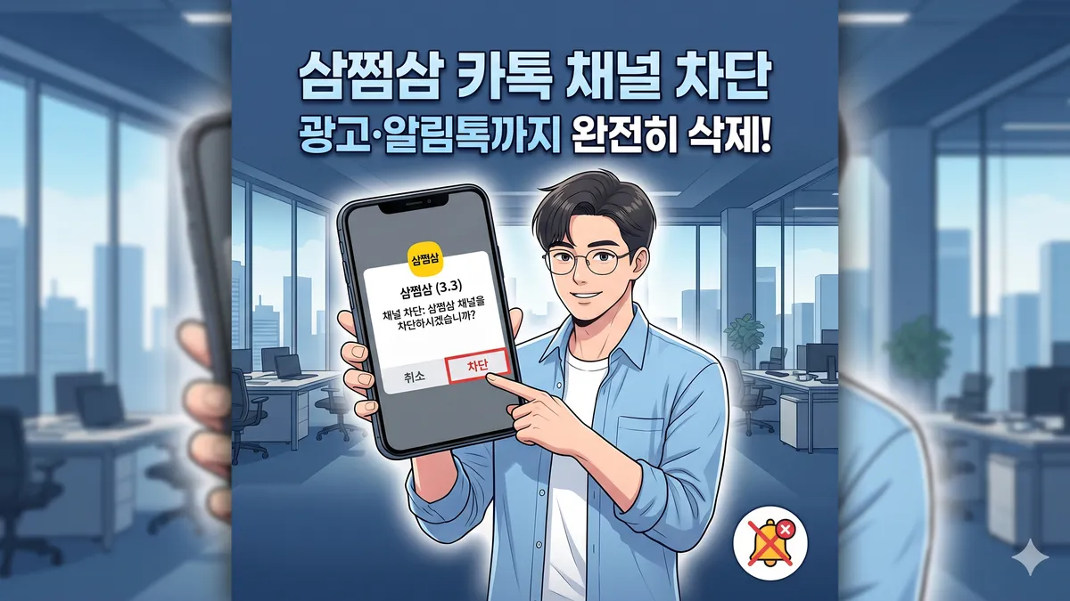 삼쩜삼 카톡 채널 차단