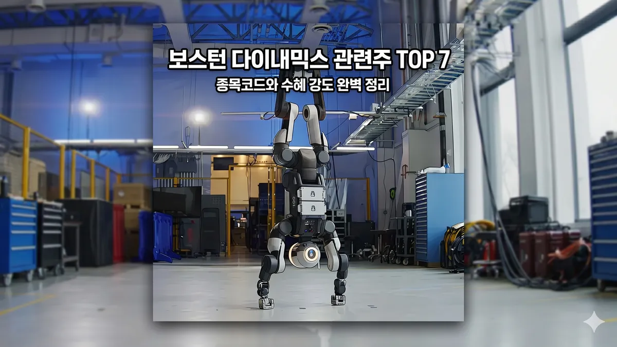보스톤 다이내믹스 관련주