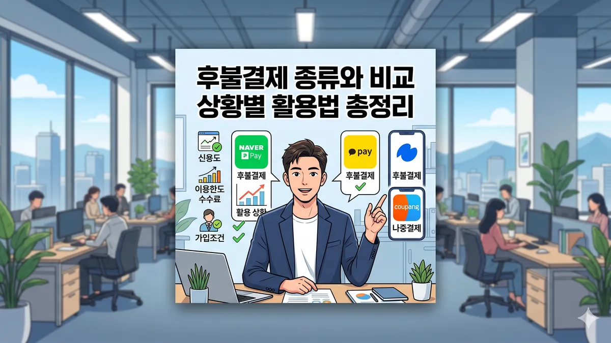 후불결제 비교