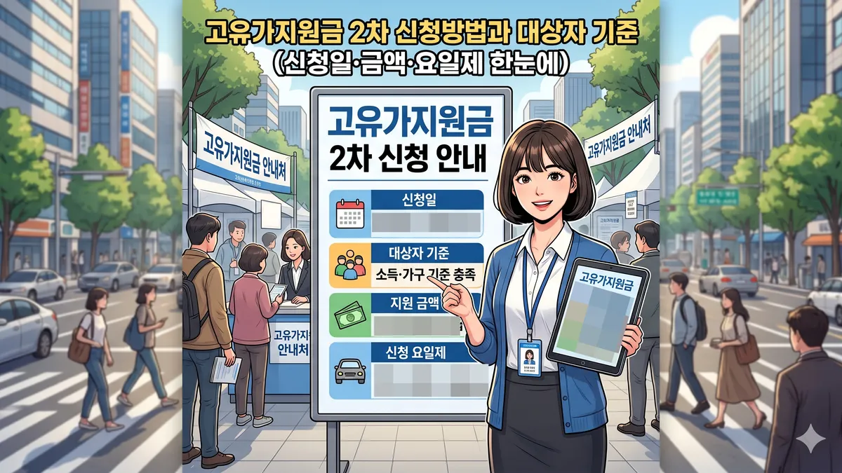고유가지원금 2차 신청방법