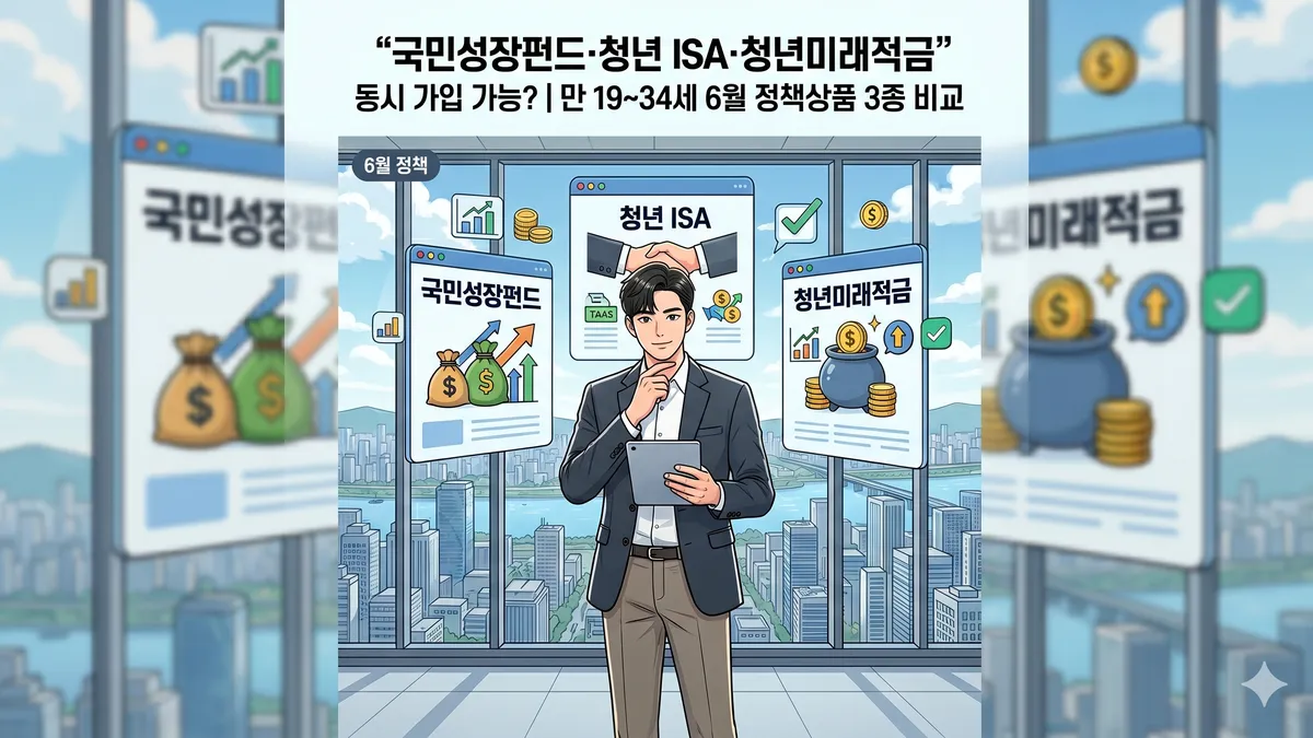 국민성장펀드 청년ISA 청년미래적금 비교